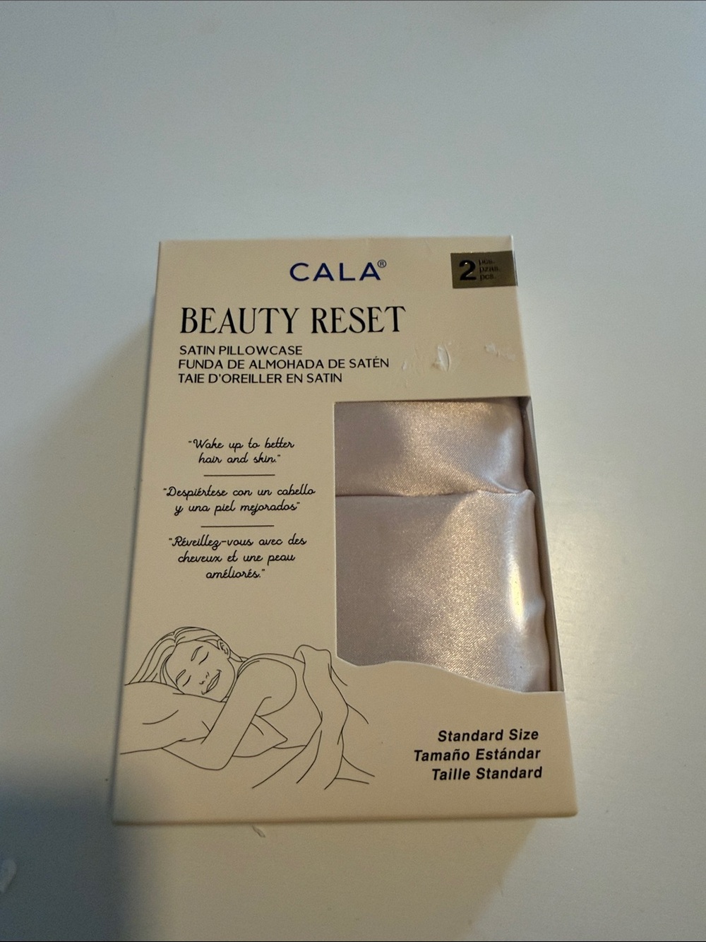 CALA Beauty Reset Satin Pillowcase - Champagne